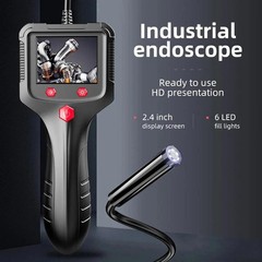 1080P HD LED Handheld Industrial Endoscope 8mm Borescope Snake Camera Inspection