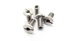 5 x THREAD ADAPTERS – M6 6MM MALE TO M4 4MM FEMALE W LIP – THREADED REDUCERS