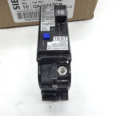 Siemens QA115AFCN 15A 1-Pole AFCI Arc Fault Plug-On Neutral Breakers Pack 10 NEW