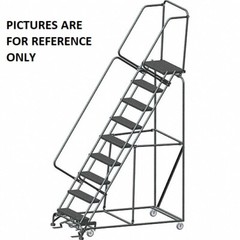 NEW! Tri-Arc 156 in H Steel Rolling Ladder, 12 Steps, 450 lb Load Cap!!