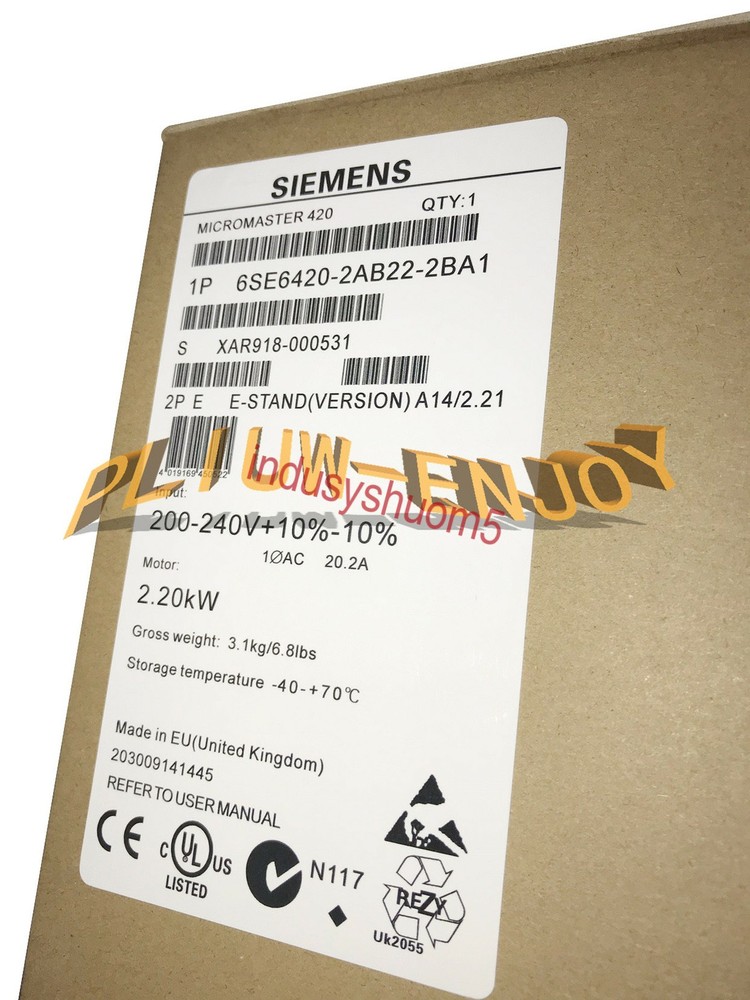 NEW SIEMENS INVERTER 2.2KW 6SE6420-2AB22-2BA1 6SE6 420-2AB22-2BA1
