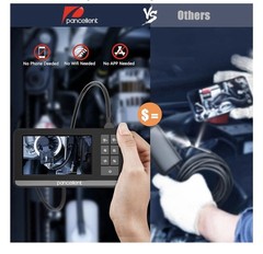 Industrial Endoscope Camera | 4.3″ IPS Display, IP67 Waterproof, 16.5FT Cable