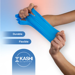 Kashi Scientific Medical Exam Nitrile Gloves, Powder & Latex Free – XS/S/M/L/XL