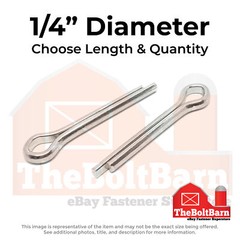 1/4″ Stainless Extended Prong Cotter Pin (Choose Length & Qty)