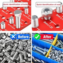 55 Nut and Bolt Thread Checker Thread Checker Standard and Metric