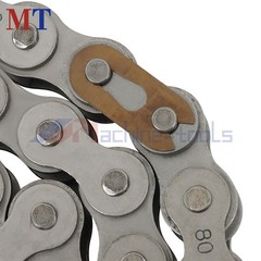 #80 Heavy Duty Roller Chain × 10 Feet W/ 1 Connector Pitch 1.0 Inch