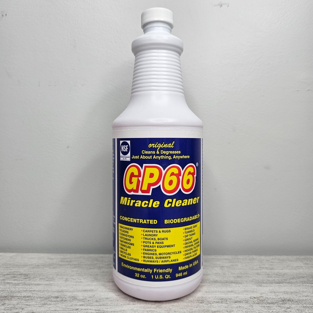 GP66 Original Miracle Cleaner & Degreaser Concentrate USA Made 32oz/1Qt NEW