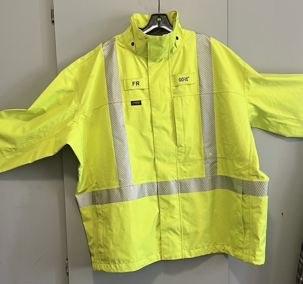 Gore Pyrad FR Rated Waterproof Gortex Hi Viz Linemans Jacket XXL Excellent Cond!
