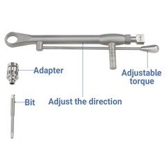 1pc-Advanced Universal Dental Implant Kit – 16 Drivers 135°C Autoclavable Wrench