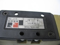 ROSS W6576A2407 5W/2P DUAL SOLENOID VALVE PILOT CTRL SUB-MOUNT 24VDC Q0153B