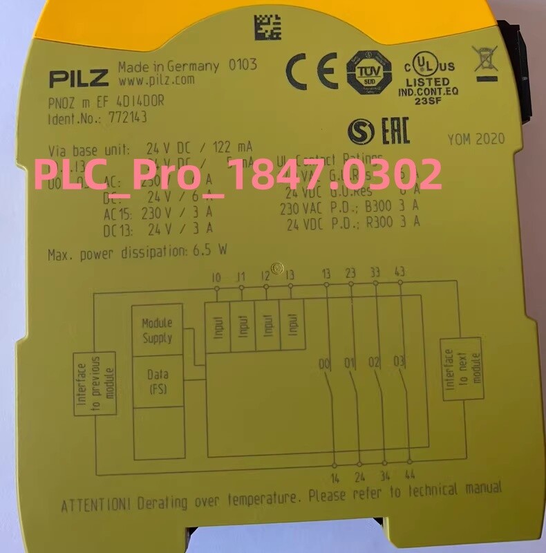 772143 1PCS Brand New pilz 772143 PNOZ m EF 4DI4DOR Fast delivery