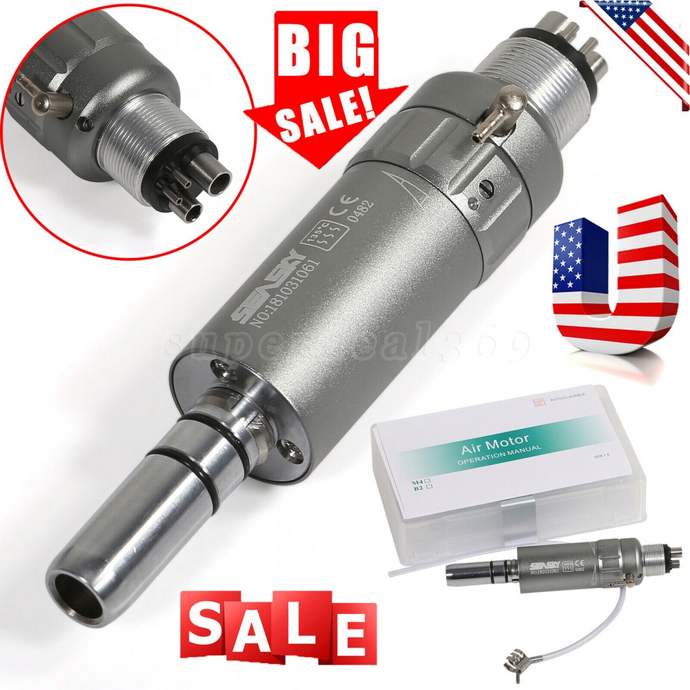 Seasky Dental Air Motor 2Hole /4Hole Low Speed Handpiece E-type For NSK Style