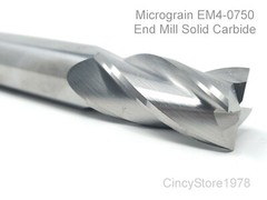 Solid Carbide End Mill 4 Flute EM4-0750 3/4″ New Fast Free Shipping MADE IN USA