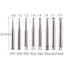 5-50pcs Dental Bur Round Latch Carbide RA Fit Low Speed Contra Angle Handpiece