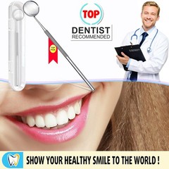 G.CATACC Dental Mirror, Stainless Steel Dentist Tool for 1 Count (Pack of 1)