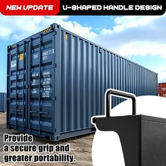 2PK 6 x 5.5 Lug Shipping Container Wheel Kit 8800 lb for 20–40 ft Containers