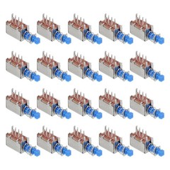 20pcs 0.3A DC 30V 6 Pin 1 Position Soldering DPST Push Button Switch PS-22E05