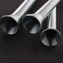 5pcs 21cm Spring Bending Tube Pipe Bender 1/4″ 5/16″ 3/8″ 1/2″ 5/8″ Silver Set