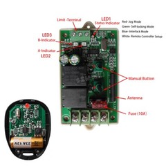 12V/24V Motor Linear Actuator Controller Wireless Remote Forward Reverse Control