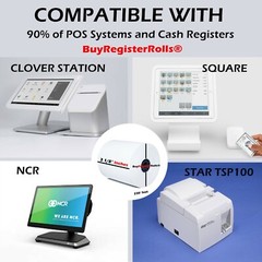 3 1/8″ X 230′ THERMAL PAPER 50 ROLLS CASH REGISTER & POS THERMAL ROLLS SHRINKWRA
