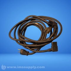 Right Angle Double Ended 3 Prong Power Cable USIP