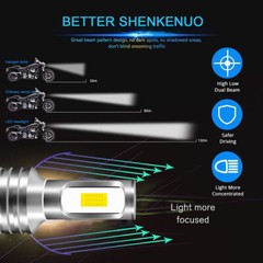 2x For Honda Recon 250 1997-2004 H6M LED Headlight 6000k White Bulbs