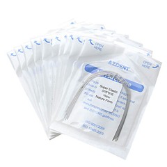 AZDENT Dental Orthodontics Niti Rectangular Arch Wires Nature Form 10 pcs/pack