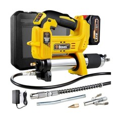 Battery Powered Grease Gun – 12,000 PSI, 40in Hose, 21V Cordless