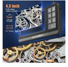 Industrial Endoscope Camera | 4.3″ IPS Display, IP67 Waterproof, 16.5FT Cable