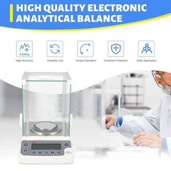 120 x 0.0001g 0.1mg Digital Electronic Analytical Balance Precision Lab Scale