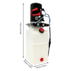 5.68L/6QT Single Acting Hydraulic Pump Hydraulic Pump Motor 1.6KW DC12V 3000RPM
