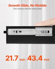 VEVOR 22 in Under Desk Drawer Organizer Slide-out Drawer Space Saver