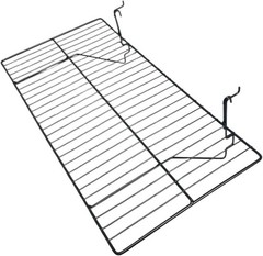 Gridwall 12″ x 24″ Straight Shelf Box of 3 Black Fits All Grid Wall Panels