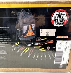 Klein Tools 28 Piece Electrician’s Tool Kit W/ Backpack Model 80028