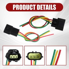 3 pin Waterproof Electrical 1.8mm Wire Connector Mating Harness Plug Fit for car