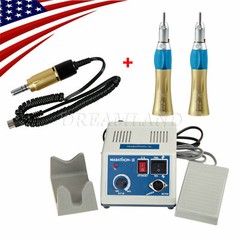 Marathon Micromotor Polisher + Electric Motor + 2*Straight Handpiece Gold XB-L