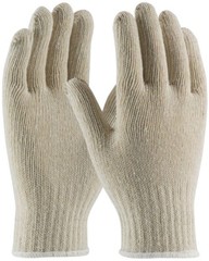 12 PR. WHITE COTTON BLEND STRING KNIT PROTECTIVE WORK GLOVES GLOVE LINERS MEDIUM