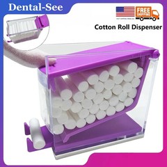 Cotton Roll Dispenser Dental Press Type Cotton Rolls Holder Hygienic Divider