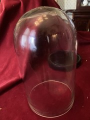 Victorian style large glass display dome made in France.