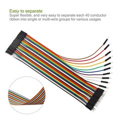 Chanzon 40pcs 10cm Female to Header 10CM, (3) (40pcs)