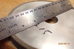 LOT MX: SUPERABRASIVES SURFACE GRINDING GRINDER WHEEL WITH 1-1/4 ARBOR BORE