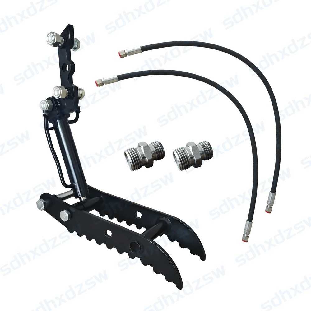 TYPHON Hydraulic Thumb Clip For 0.8Ton-2Ton Mini Excavators Attachments 3-Holes
