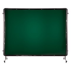 Uimoso 3-Panel Welding Screen with Frame, 6 x 8 FT, Includes 12 Wheels