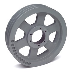 6-5V1250F V-Belt Sheave Pulley 6 Groove 12.40″ PD BLACKSTAR Cast Iron