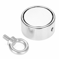 500LBS Round Double Sided Super Strong Neodymium Fishing Magnet Pulling Force US