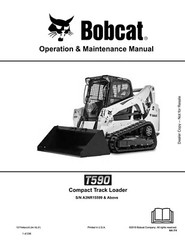 Bobcat T590 Track Loader Operation Maintenance Owners Operator Manual 7277046