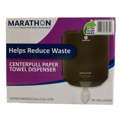 Marathon Centerpull Paper Towel Dispenser, Smoke, 9.15in W x 11.5in D x 8.6in H