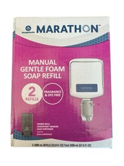 2 Pack of Marathon Manual Foam Soap Refill, 1000 mL (GP7671200). New In Box!