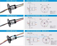 SRC012-12 Conductive Slip Rings 6, 12,15 18,24,30-poles Conductive Rings