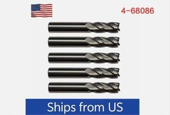 5PCS 5/16″ 4 FLUTE Solid CARBIDE END MILL – TiALN COATED USA Free shipping！